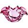Abbie Bright Pink 10" Wide Decorative Glass Bowl