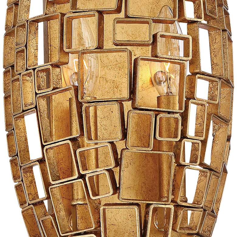 Image 2 Abbondanza 13 1/2 inch High Halcyon Gold Wall Light Sconce more views