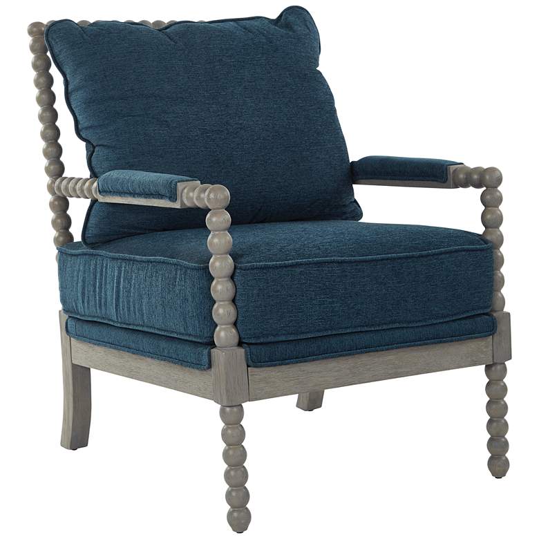 Image 1 Abbot Azure Fabric Accent Chair