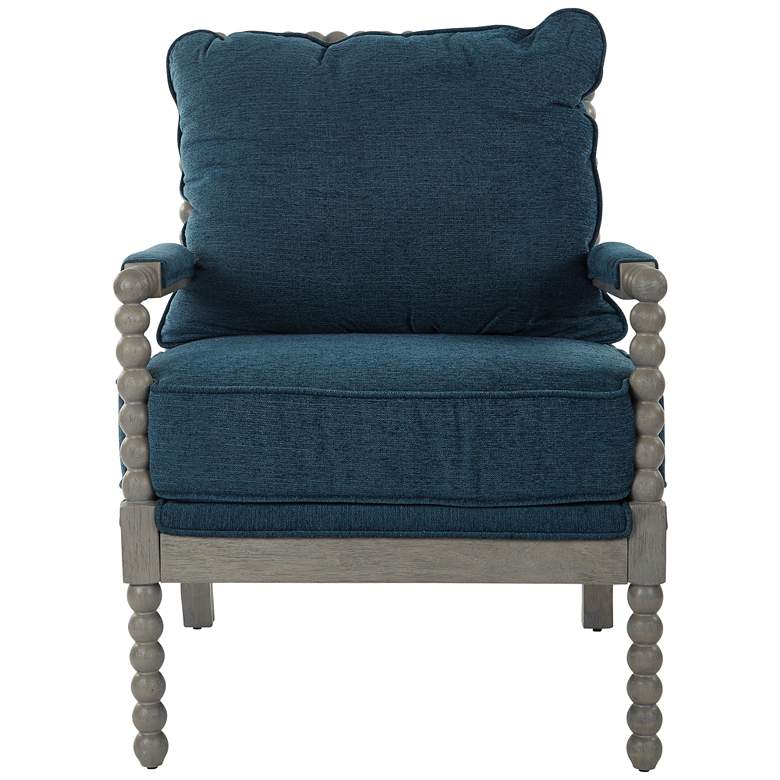 Image 2 Abbot Azure Fabric Accent Chair more views