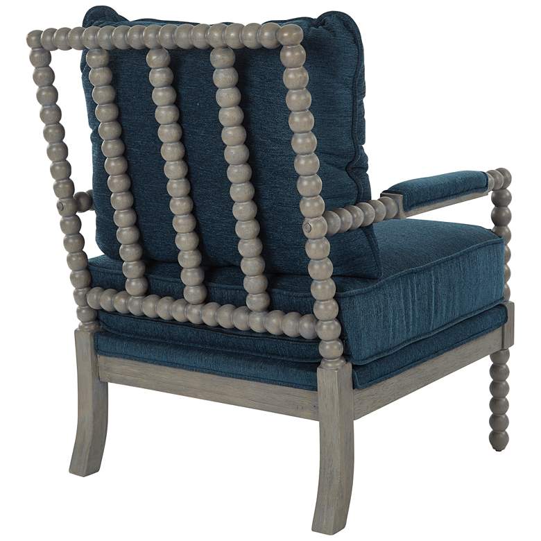Image 3 Abbot Azure Fabric Accent Chair more views