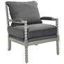 Abbot Charcoal Fabric Accent Chair