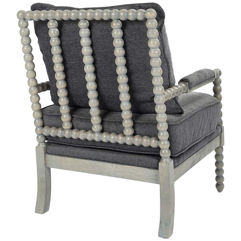 Image 4 Abbot Charcoal Fabric Accent Chair more views