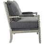 Abbot Charcoal Fabric Accent Chair