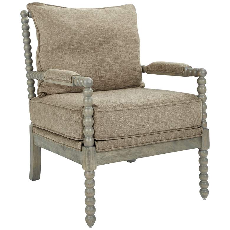 Image 1 Abbot Dolphin Fabric Accent Chair