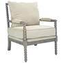 Abbot Linen Fabric Accent Chair