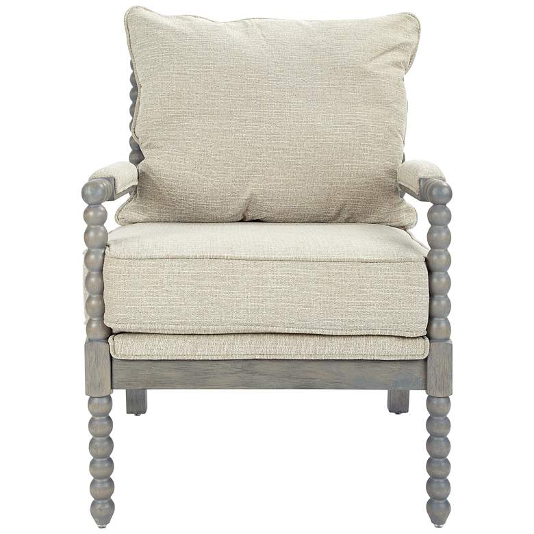 Image 3 Abbot Linen Fabric Accent Chair more views