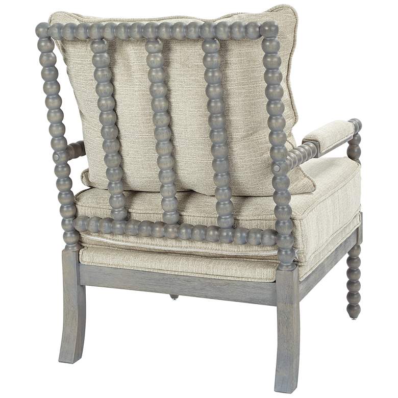 Image 4 Abbot Linen Fabric Accent Chair more views