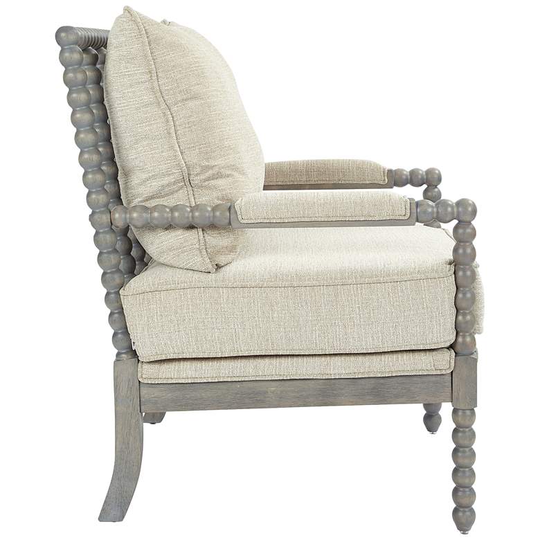 Image 5 Abbot Linen Fabric Accent Chair more views