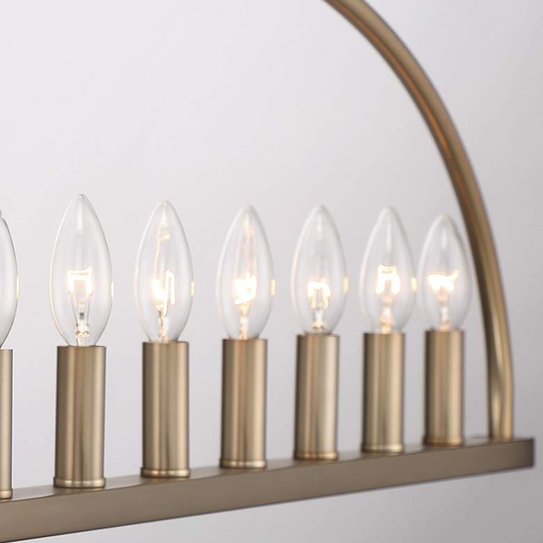 Image 5 Abbott 11 Light Vibrant Gold Linear Chandelier more views