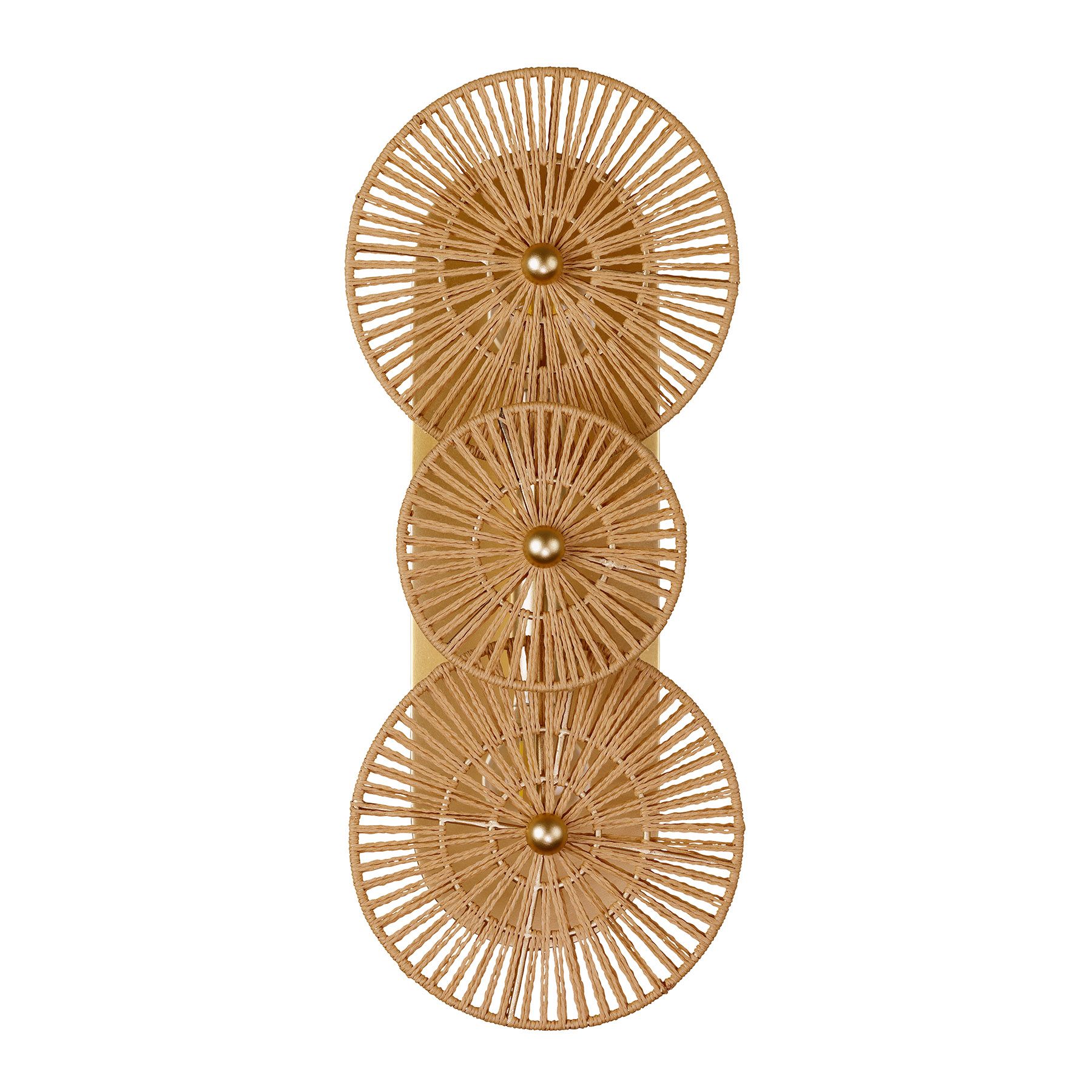 Image 2 Abbott 2-Light Wall Sconce in Distressed Gold by Breegan Jane more views