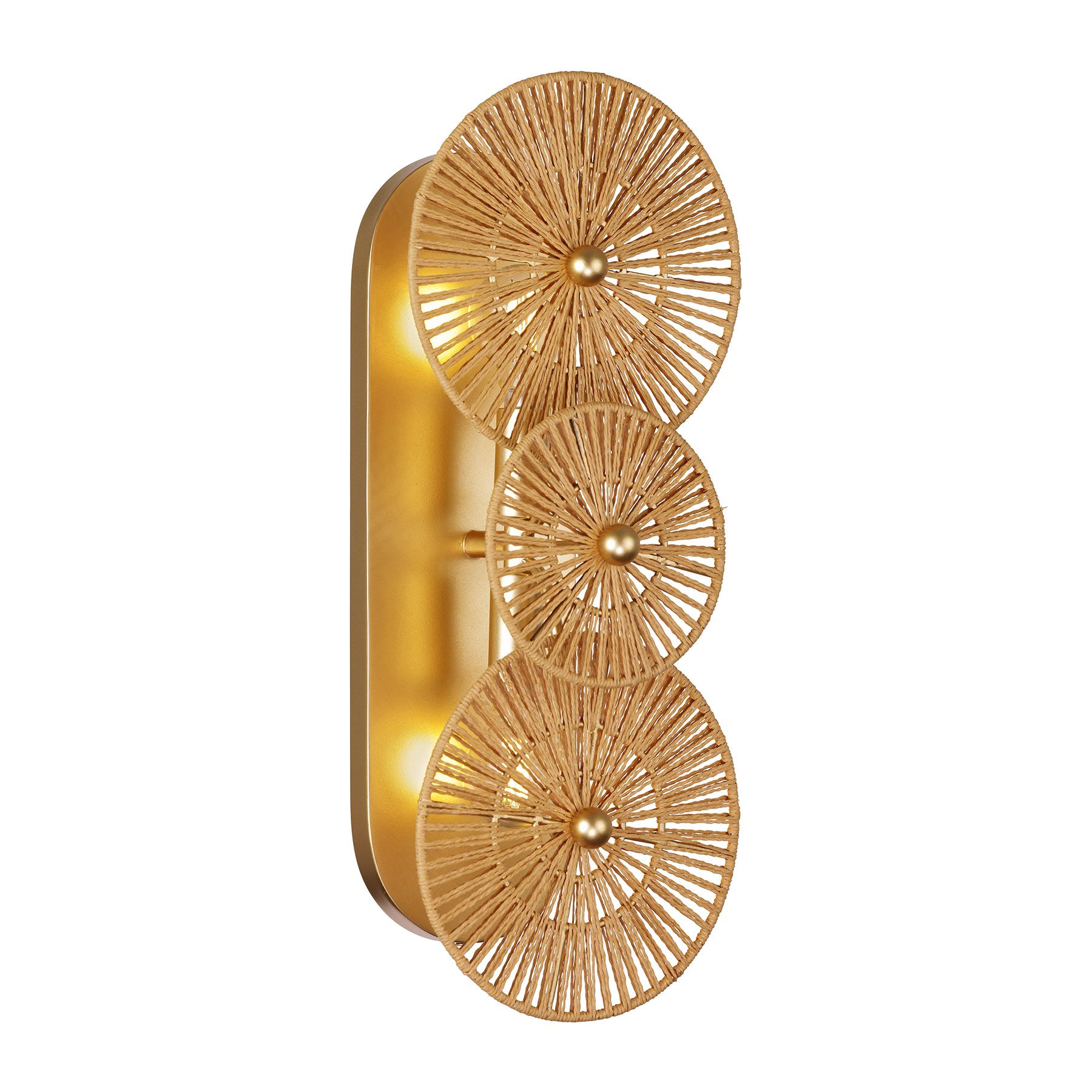 Image 3 Abbott 2-Light Wall Sconce in Distressed Gold by Breegan Jane more views
