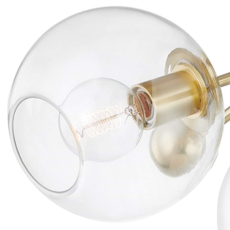 Image 3 Abbott 24 1/2" Wide Aged Brass 3-Light Ceiling Light more views