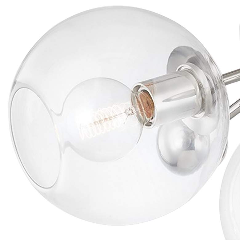 Image 3 Abbott 24 1/2 inch Wide Polished Nickel 3-Light Ceiling Light more views