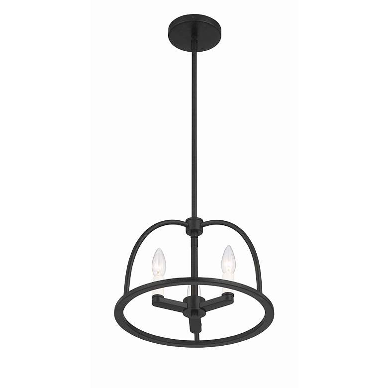 Image 3 Abbott 3 Light Black Chandelier more views