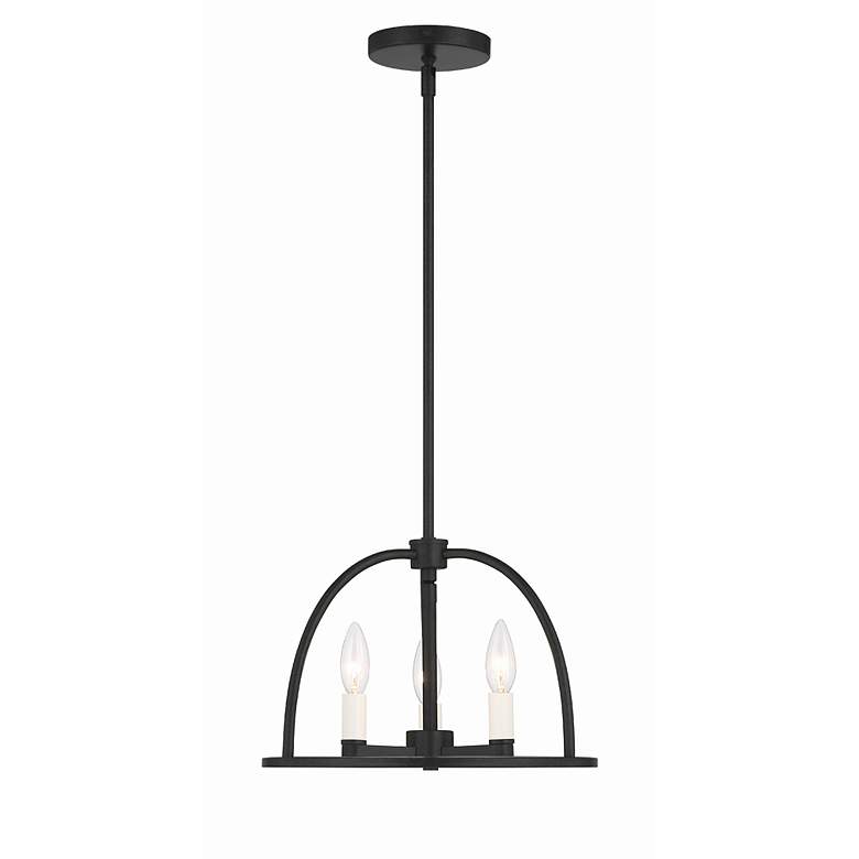 Image 4 Abbott 3 Light Black Chandelier more views