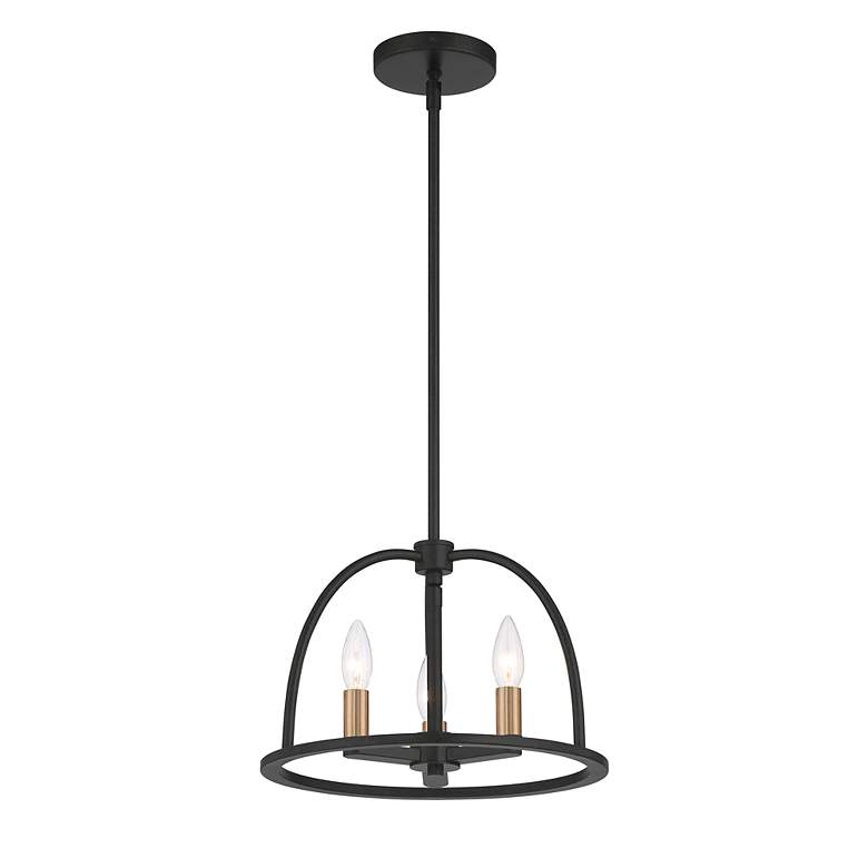 Image 5 Abbott 3 Light Black Chandelier more views