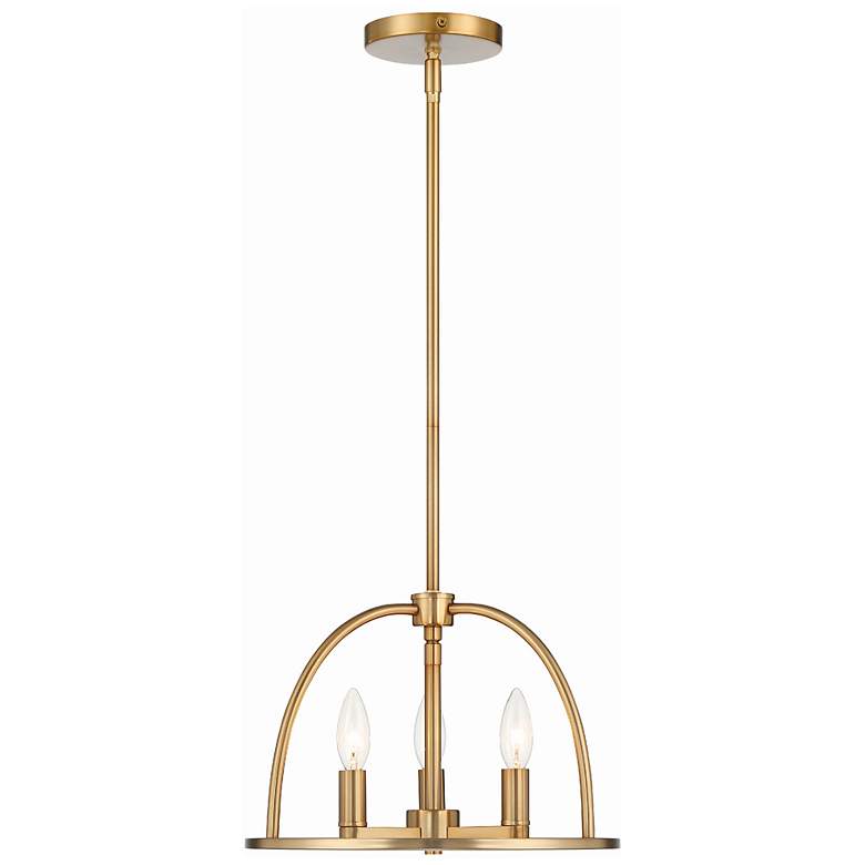 Image 2 Abbott 3 Light Vibrant Gold Chandelier