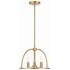 Abbott 3 Light Vibrant Gold Chandelier