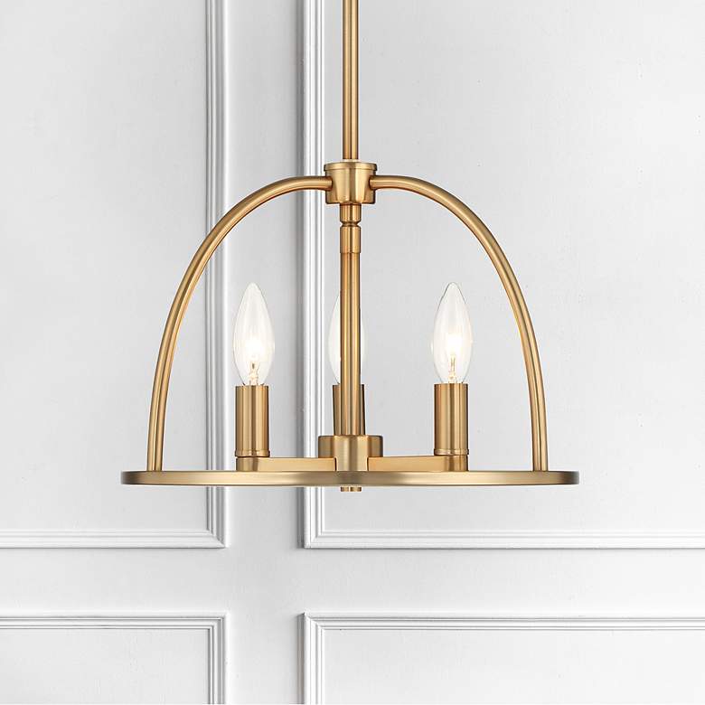 Image 1 Abbott 3 Light Vibrant Gold Chandelier