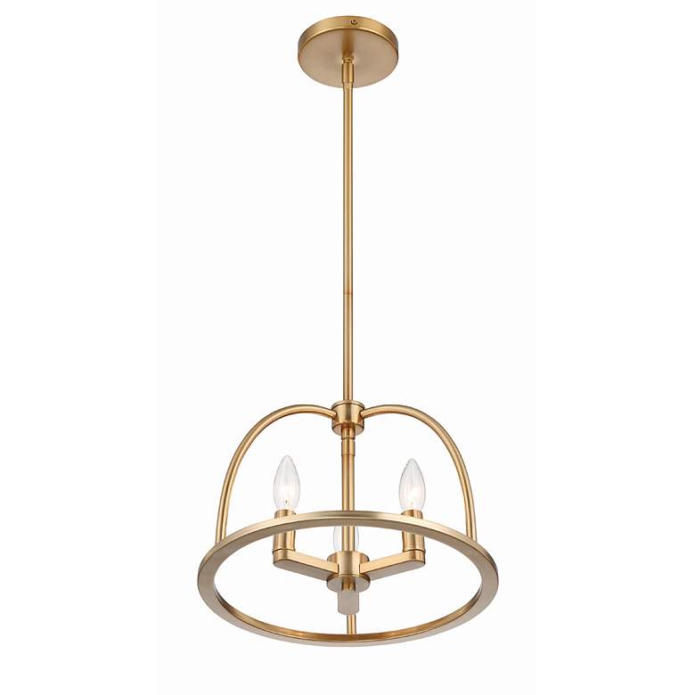 Image 3 Abbott 3 Light Vibrant Gold Chandelier more views