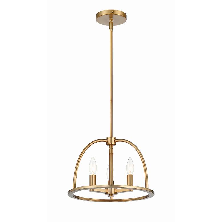 Image 4 Abbott 3 Light Vibrant Gold Chandelier more views