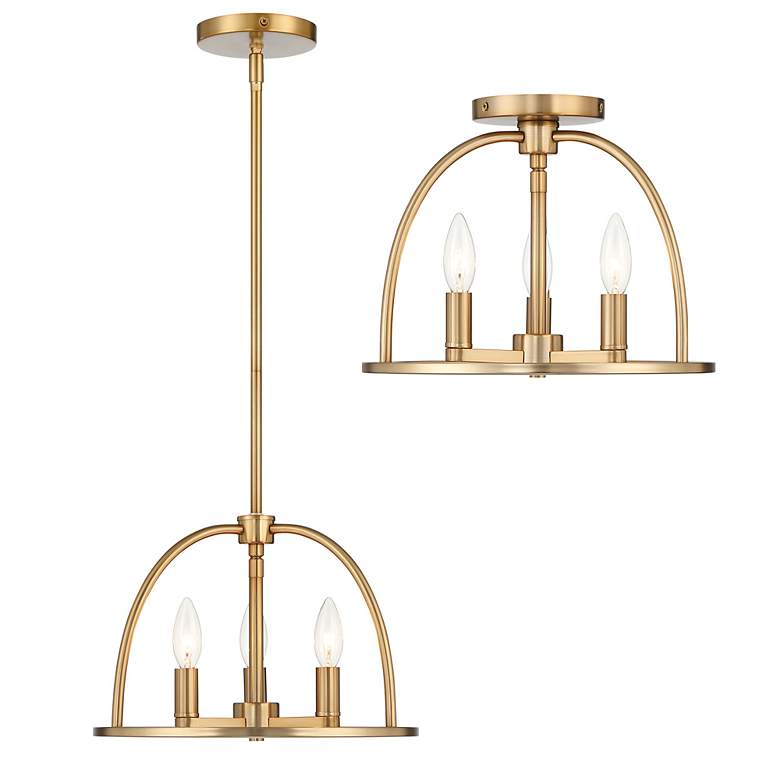 Image 5 Abbott 3 Light Vibrant Gold Chandelier more views