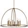Abbott 32" Wide Vibrant Gold 8-Light Candle Style Chandelier