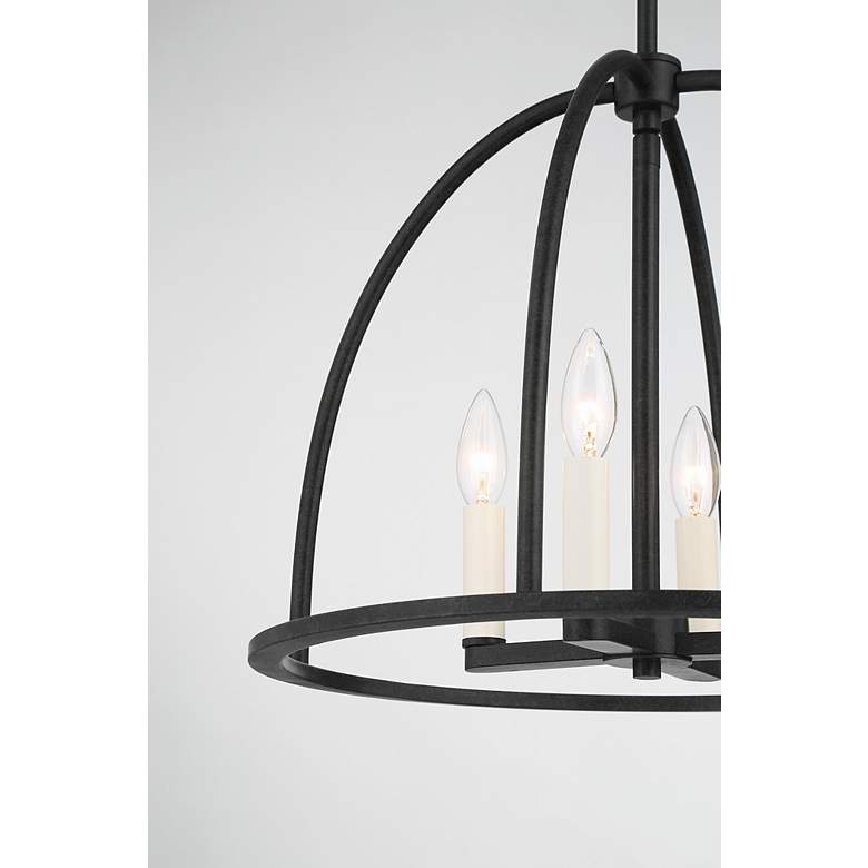 Image 3 Abbott 4 Light Black Chandelier more views