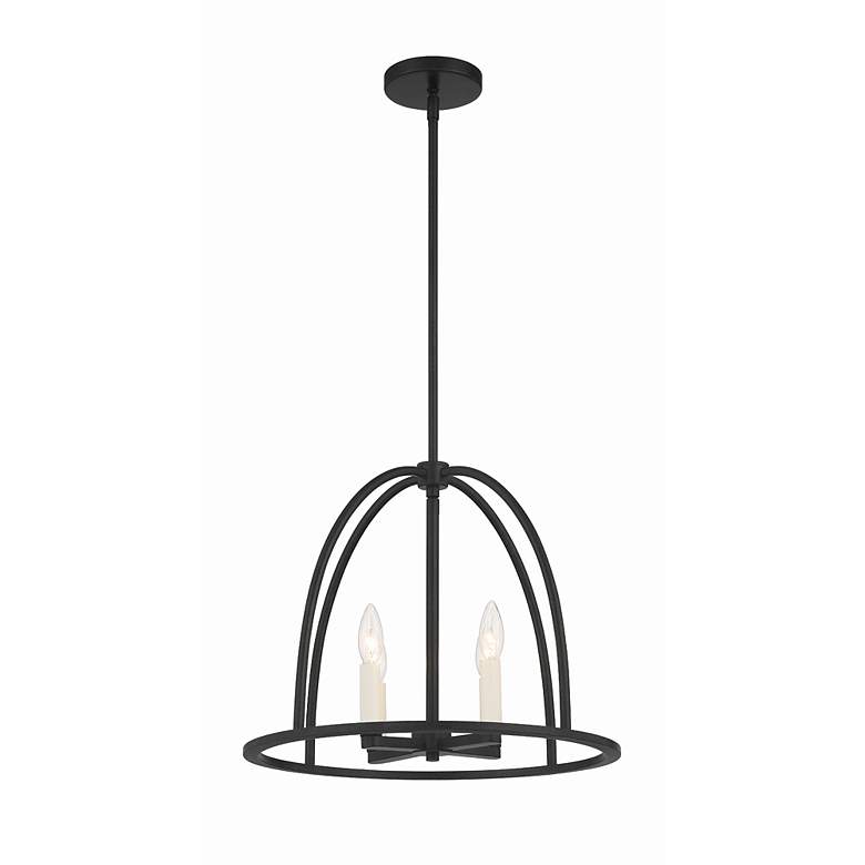 Image 6 Abbott 4 Light Black Chandelier more views