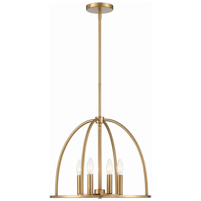 Image 1 Abbott 4 Light Vibrant Gold Chandelier