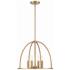 Abbott 4 Light Vibrant Gold Chandelier