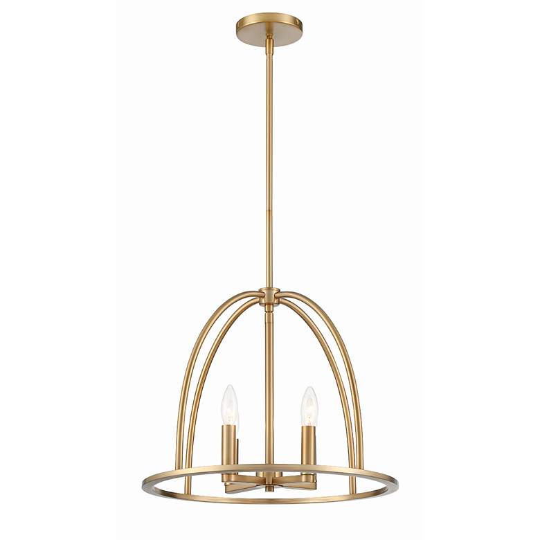 Image 4 Abbott 4 Light Vibrant Gold Chandelier more views