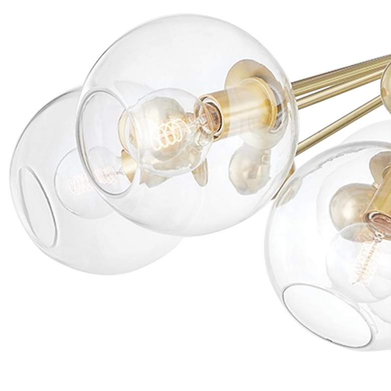 Image 3 Abbott 41 3/4" Wide Aged Brass 9-Light Ceiling Light more views