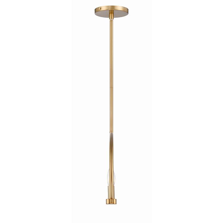 Image 3 Abbott 42" Wide Vibrant Gold 8-Light Linear Chandelier more views