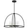 Abbott 8 Light Black Chandelier