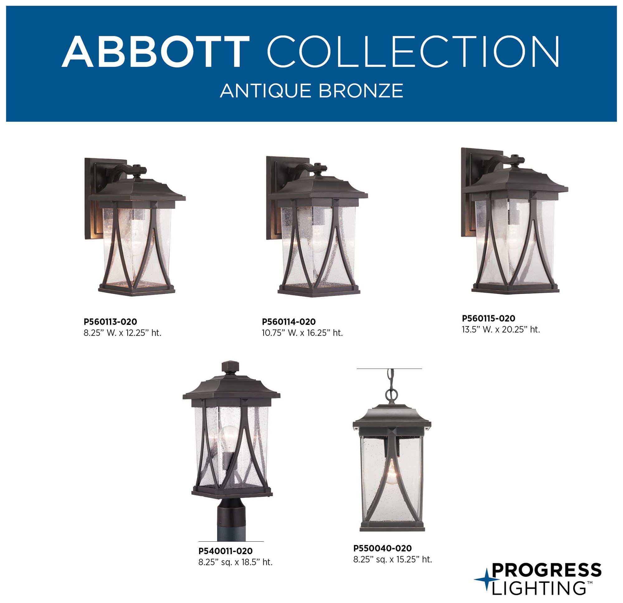 Abbott Collection One-Light Large Wall Lantern