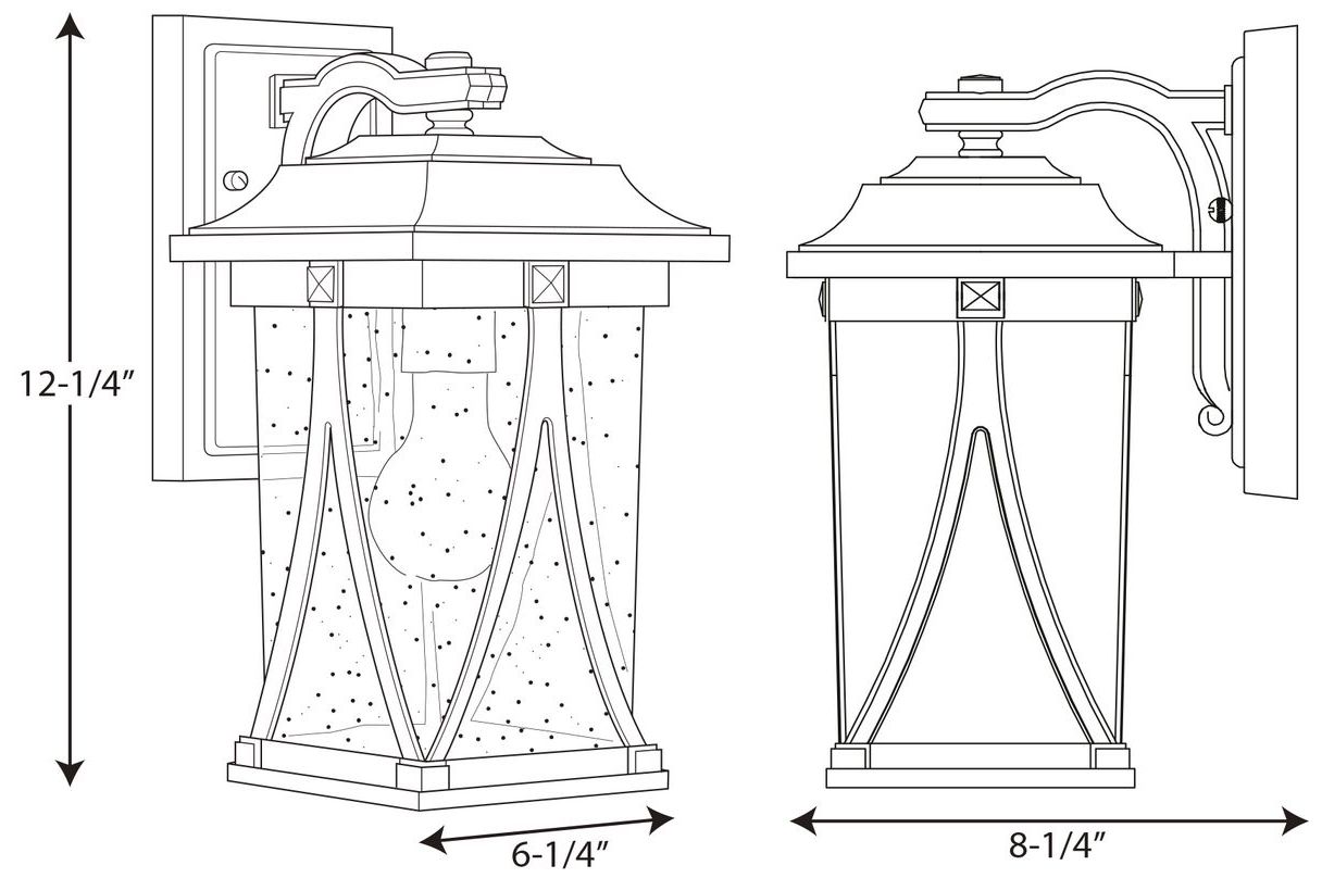 Image 4 Abbott Collection One-Light Small Wall Lantern more views
