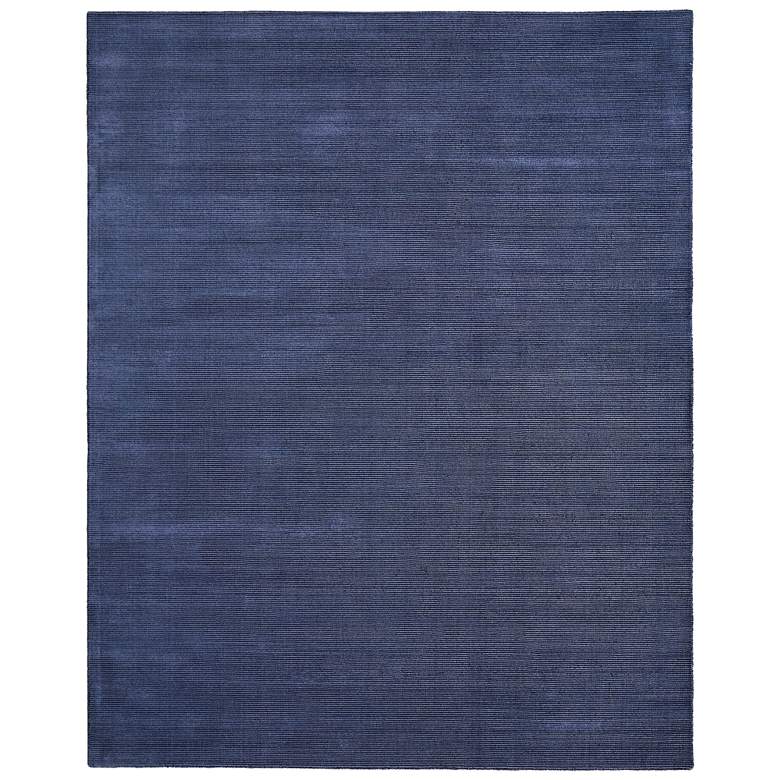 Image 1 Abbott Modern Solid Hand Woven Blue Area Rug 8A24F