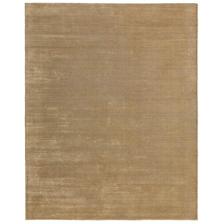 Image 1 Abbott Modern Solid Hand Woven Gold Area Rug 8A24F