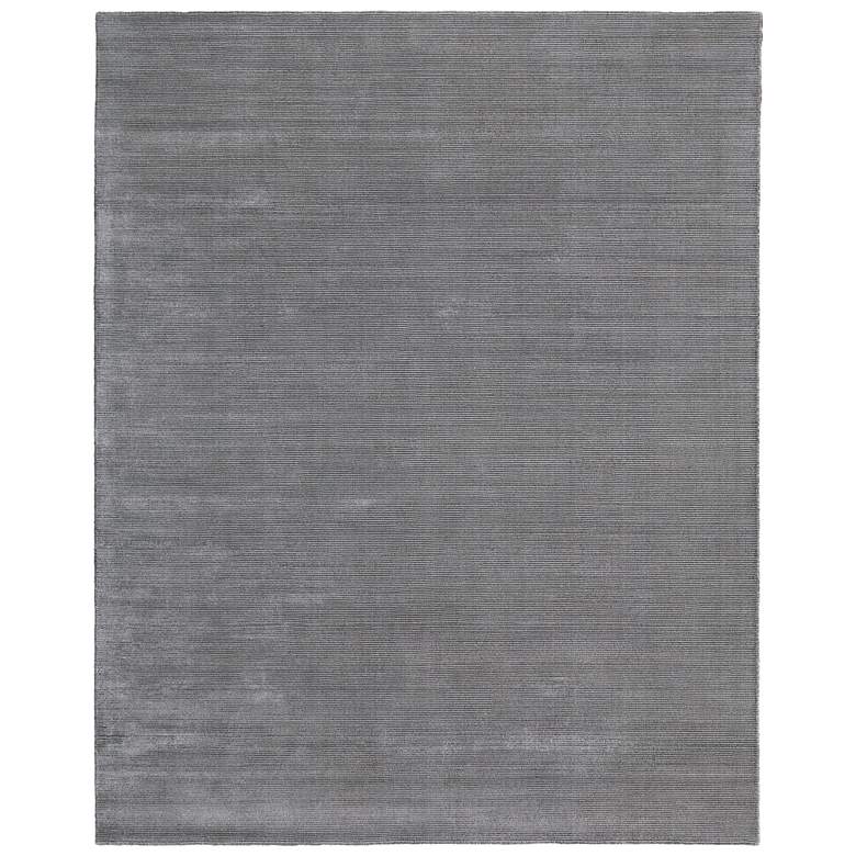 Image 1 Abbott Modern Solid Hand Woven Gray Area Rug 8A24F