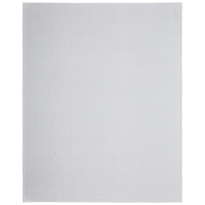 Image 1 Abbott Modern Solid Hand Woven Silver Area Rug 8A24F