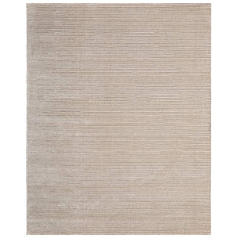 Image 1 Abbott Modern Solid Hand Woven Taupe Area Rug 8A24F
