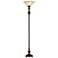 Abbott Torchiere Floor Lamp with Glass Shade