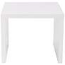 Abby 23 3/4" Wide Gloss White Side Table