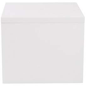 Image3 of Abby 23 3/4" Wide Gloss White Side Table more views