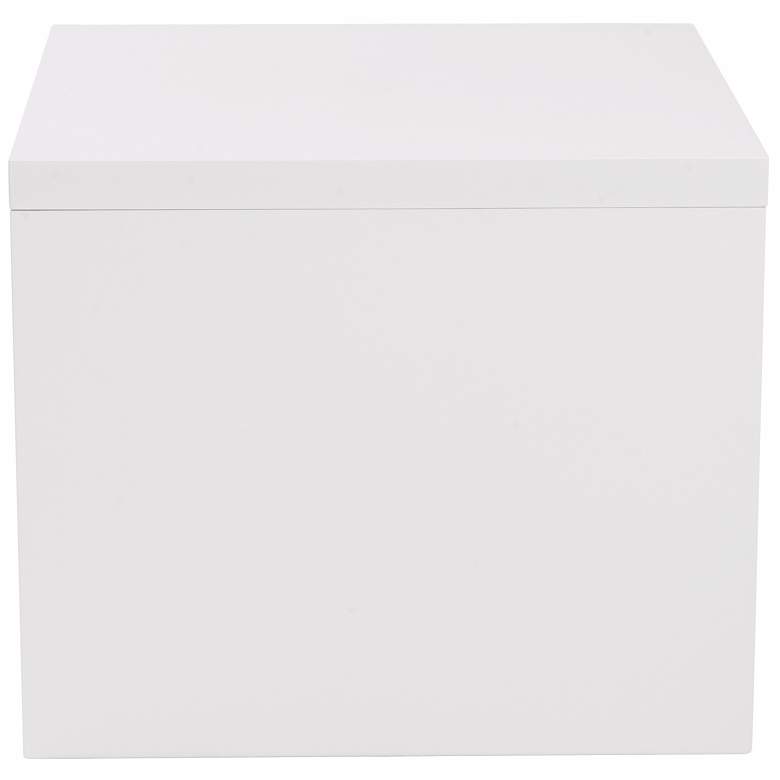 Image 3 Abby 23 3/4 inch Wide Gloss White Side Table more views