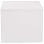 Abby 23 3/4" Wide Gloss White Side Table