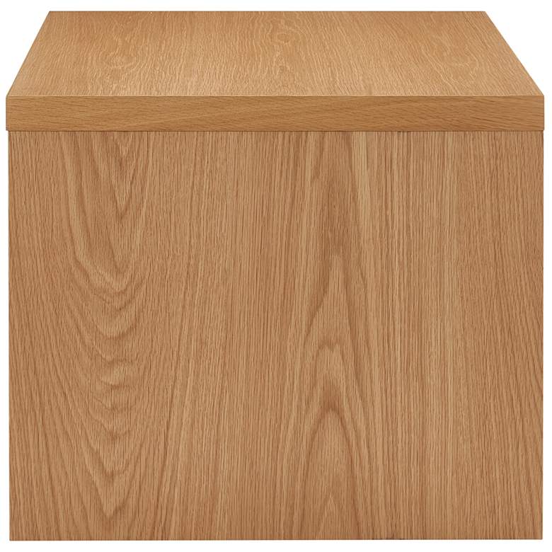 Image 5 Abby 23 3/4" Wide Oak Veneer Wood Square Side Table more views