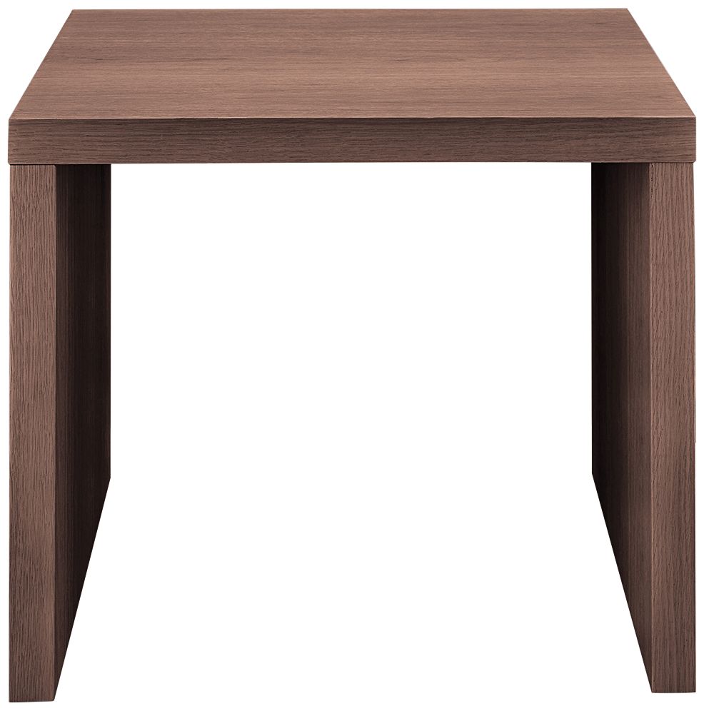 Abby 23 3 4 W American Walnut Veneer Wood Square Side Table 034D7 Lamps Plus